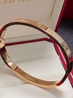 Cartier Rose Gold Bracelet with Screw Motif